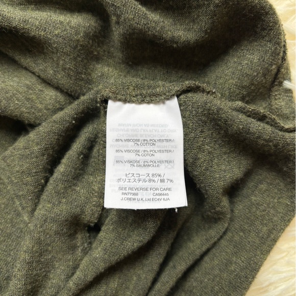 Madewell Olive Green V-Neck T-Shirt Dress Size XXS - Picture 4 of 7